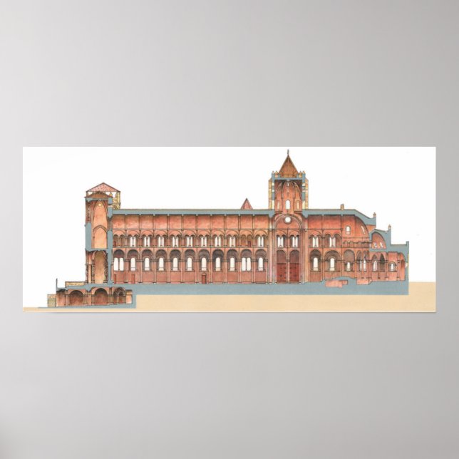 Santiago de Compostela Romanesque Cathedral. 2 Poster (Front)