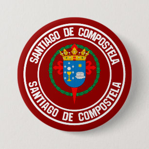 Santiago de Compostela Round Emblem 7.5 Cm Round Badge