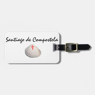 Santiago de Compostela shell & red cross symbol Luggage Tag