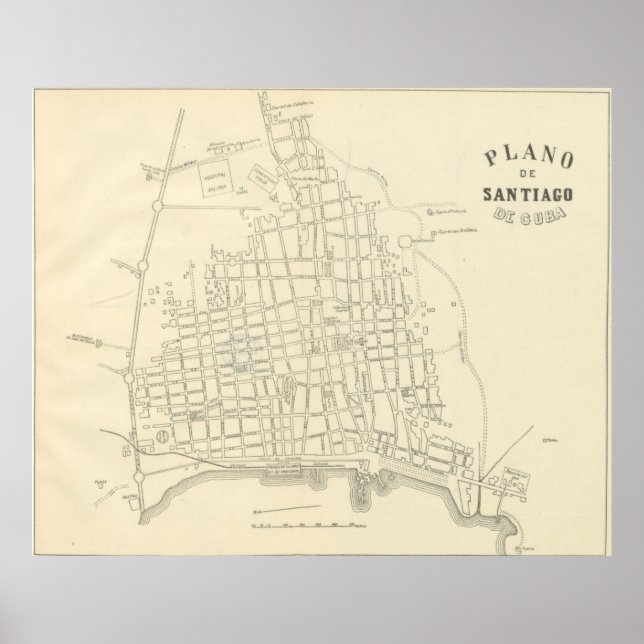 Santiago de Cuba (1899) Poster (Front)