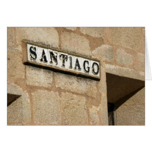 Santiago Street Sign Card