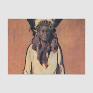 “Santiago” Western Art by Gerald Cassidy Tissue Paper