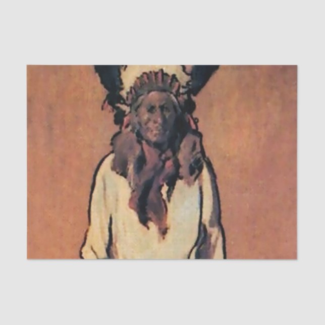 “Santiago” Western Art by Gerald Cassidy Tissue Paper (Front)