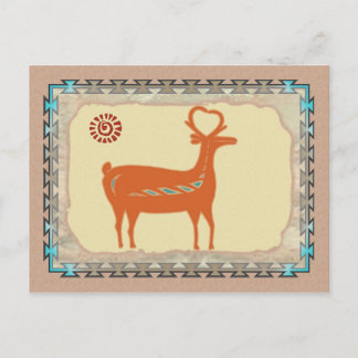 Santo Domingo Deer Postcard