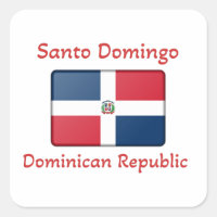 Santo Domingo Dominican Republic Flag