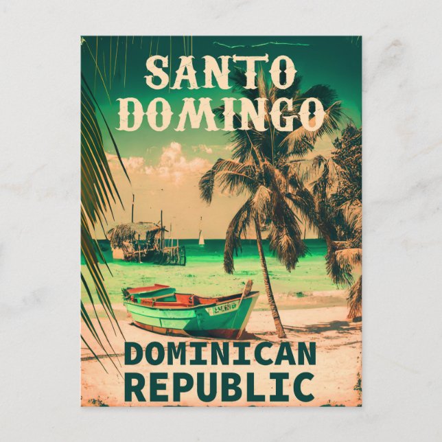 Santo Domingo Dominican Republic - Retro Souvenirs Postcard (Front)