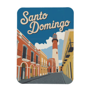 Santo Domingo Dominican Republic Vintage Magnet