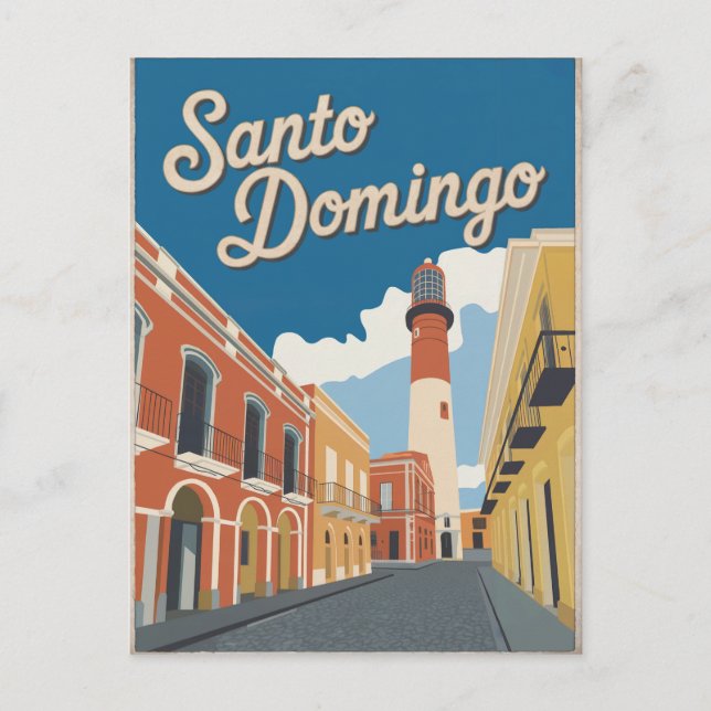 Santo Domingo Dominican Republic Vintage Postcard (Front)