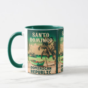 Santo Domingo Dominican  Retro 60s Vintage Mug