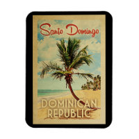 Santo Domingo Palm Tree Vintage Travel