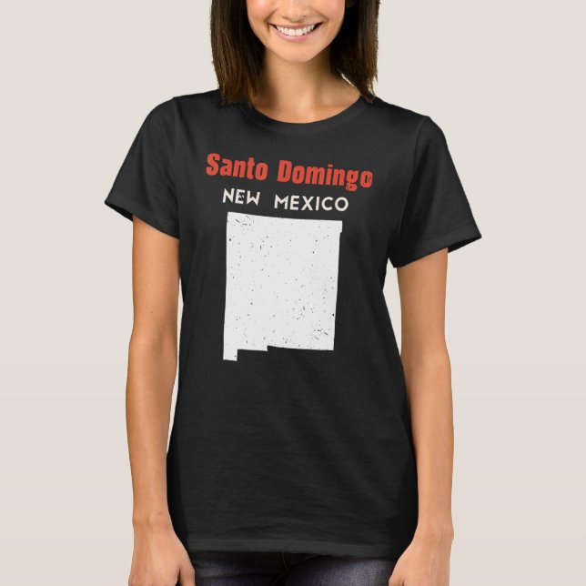 Santo Domingo Pueblo USA State America Travel New  T-Shirt (Front)