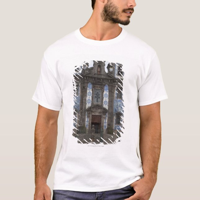 Santo Ildenfonso Church With Tile Panels T-Shirt (Front)