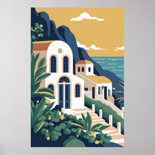 Santorin Island Poster