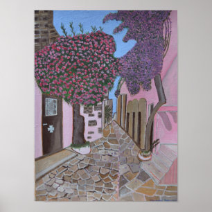 Santorini 2 Greece Poster