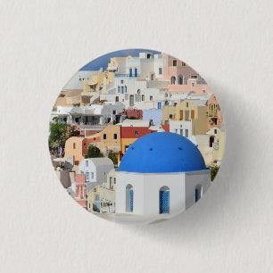 Santorini Architecture Button / Badge