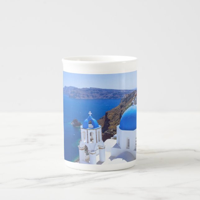 Santorini Bone China Mug (Front)