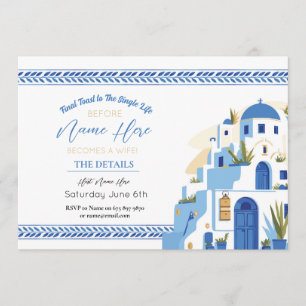 Santorini Bridal Shower Itinerary Schedule Blue Programme