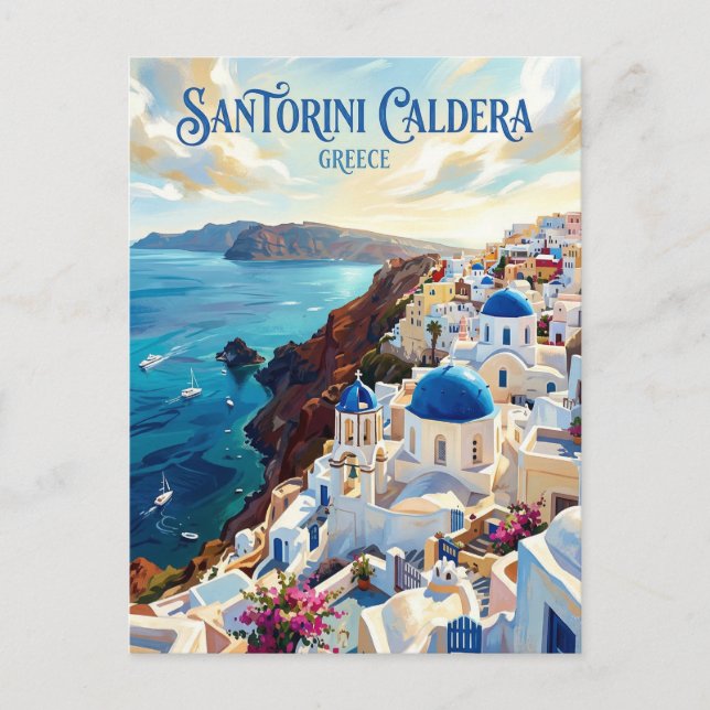 Santorini Caldera Greece Postcard (Front)