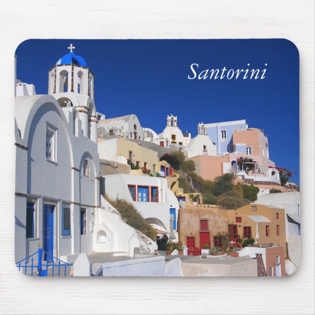Santorini Canvas Mouse Mat (Front)
