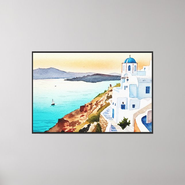 Santorini Canvas Print (Front)