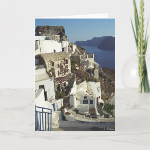 Santorini card  (blank inside)