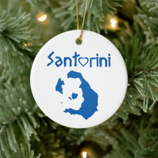 Santorini Ceramic Tree Decoration