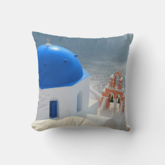 Santorini Church in the Afternoon Sun Cushion