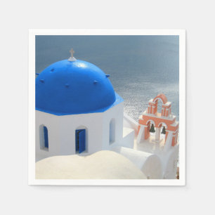 Santorini Church in the Afternoon Sun Napkin
