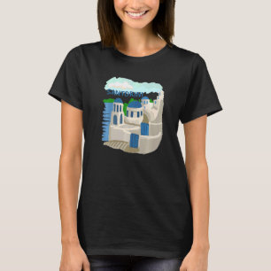 Santorini City Greece souvenir gift for men women  T-Shirt