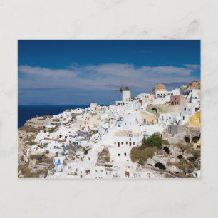 Santorini - Cityscape of Oia postcard