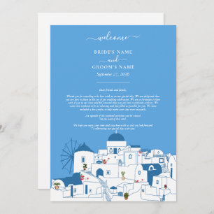 Santorini Destination Greece Wedding Itinerary Programme