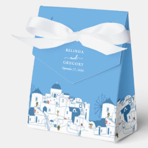 Santorini Destination Greek Island Wedding  Favour Box