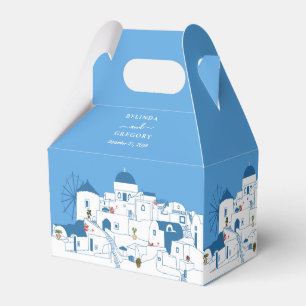Santorini Destination Greek Island Wedding Favour Box