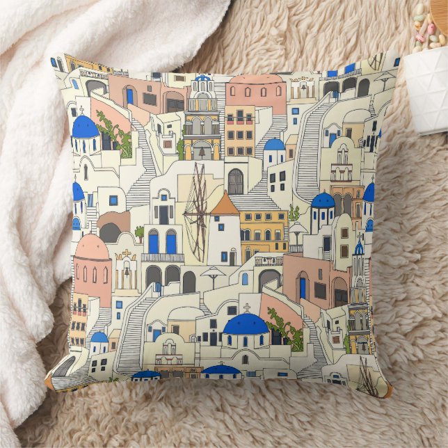 Santorini dreams cushion (Blanket)
