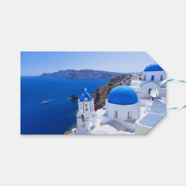 Santorini Gift Tags (Front (Horizontal))