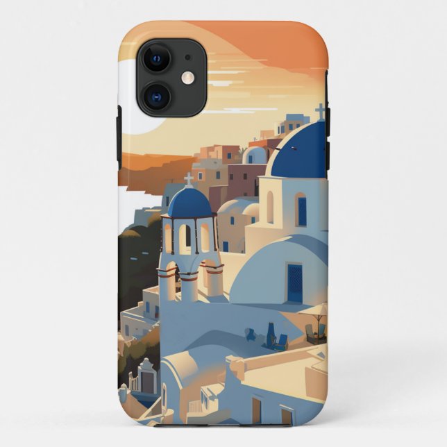 SANTORINI GREECE #1 Case-Mate iPhone CASE (Back)