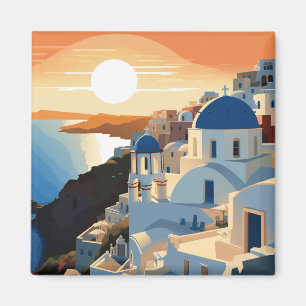 SANTORINI GREECE #1 MAGNET