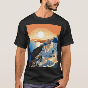 SANTORINI GREECE #1 T-Shirt