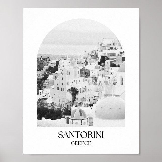 Santorini Greece Arch Photo Print (Front)