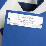 Santorini Greece Architecture Watercolor Wedding<br><div class="desc">Transport yourself to Greece with our dreamy Greece-inspired wedding invitation return address label. Inspired by the mesmerising beauty of Greece, captivating ocean views, and enchanting architecture. From the mesmerising blues of the Aegean Sea to the sun-kissed hues of the Mediterranean coast, our wedding design is inspired by the magical palette...</div>