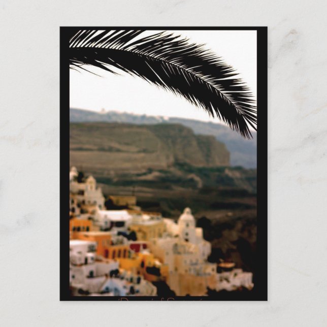 Santorini, Greece Art PostCard (Front)