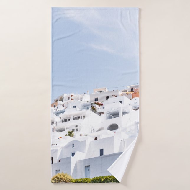 Santorini, greece bath towel (Bath Towel)