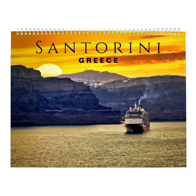 Santorini, Greece Calendar (Cover)