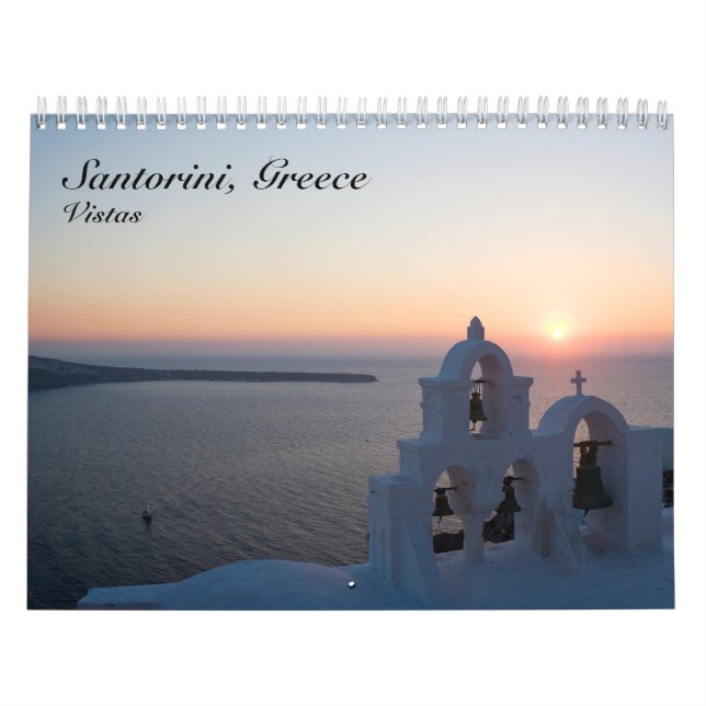 Santorini Greece Calendar (Cover)