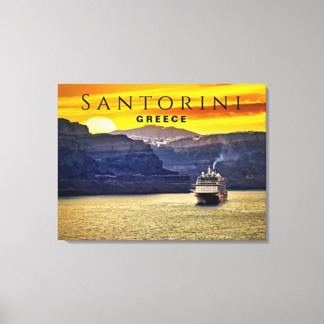 Santorini, Greece Canvas Print (Front)