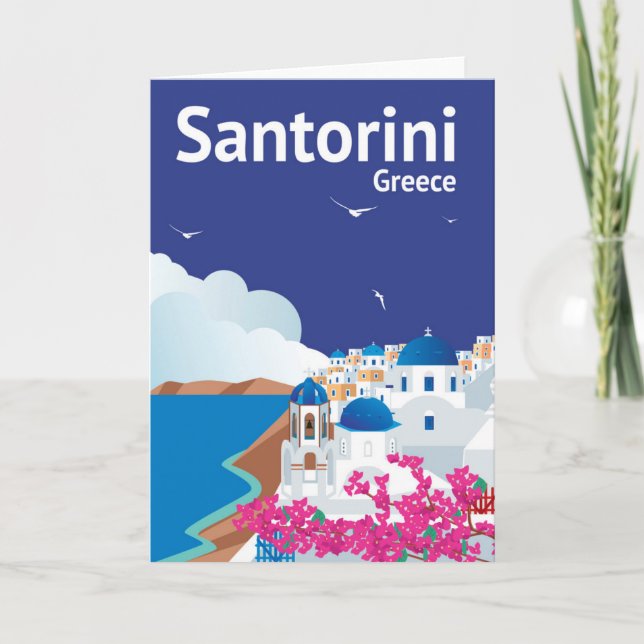 Santorini Greece Card (Front)