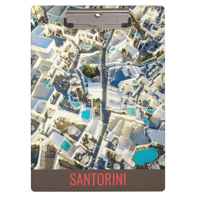 Santorini - Greece Clipboard (Front)