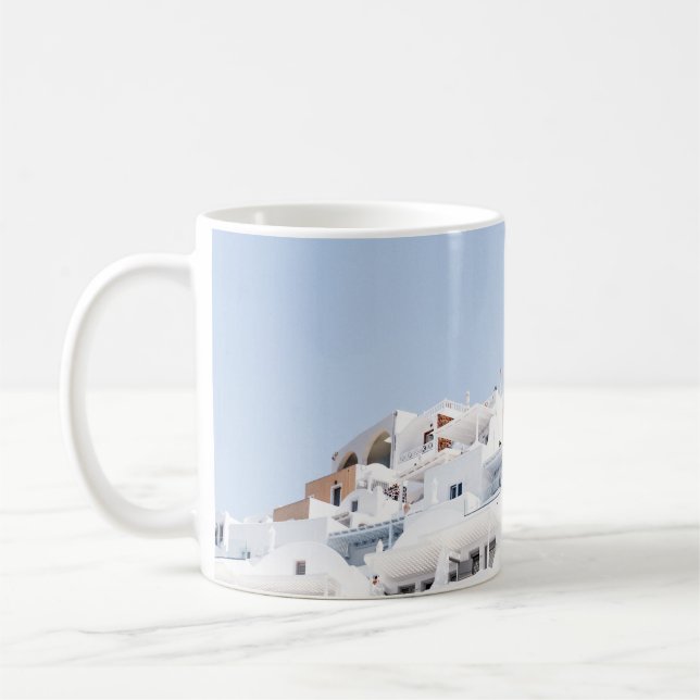 Santorini, greece coffee mug (Left)