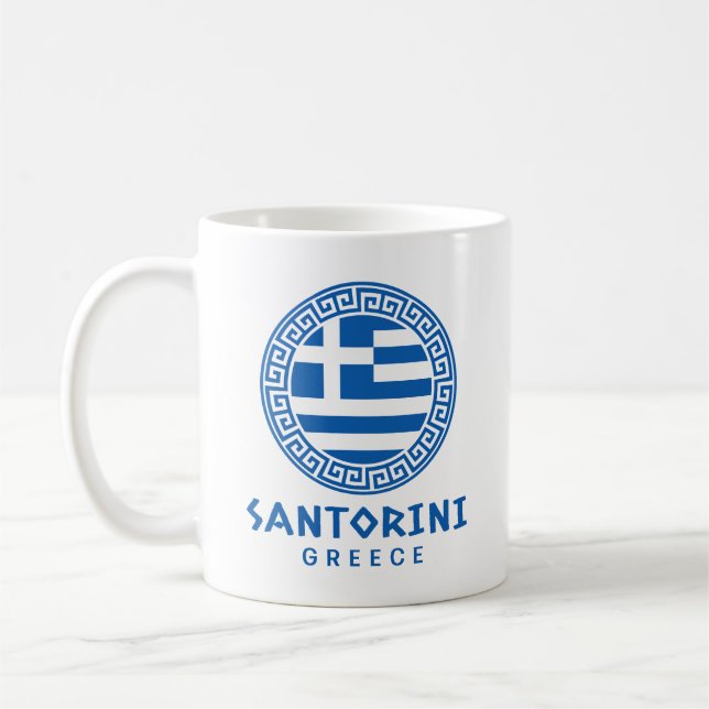 Santorini, Greece Coffee Mug (Left)