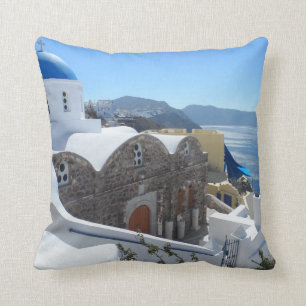 Santorini, Greece Cushion